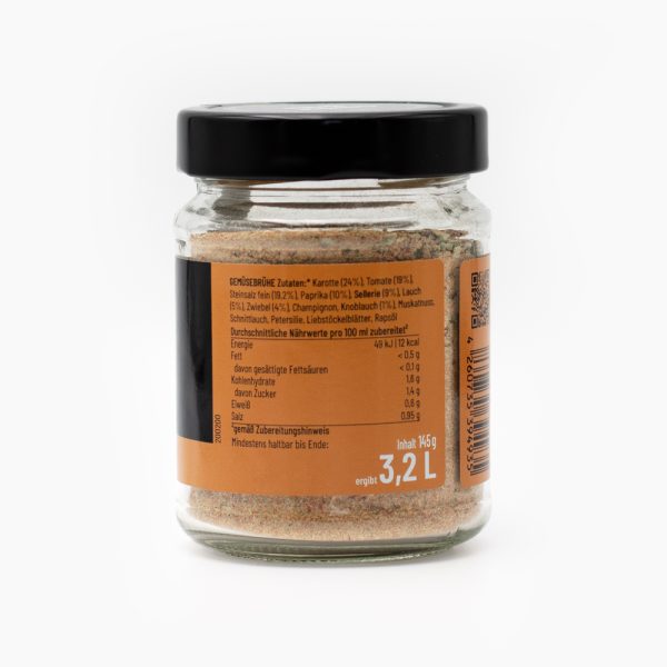 Acht Botaniker Gewürzmischung Gemüsebrühe 145g – Bild 3