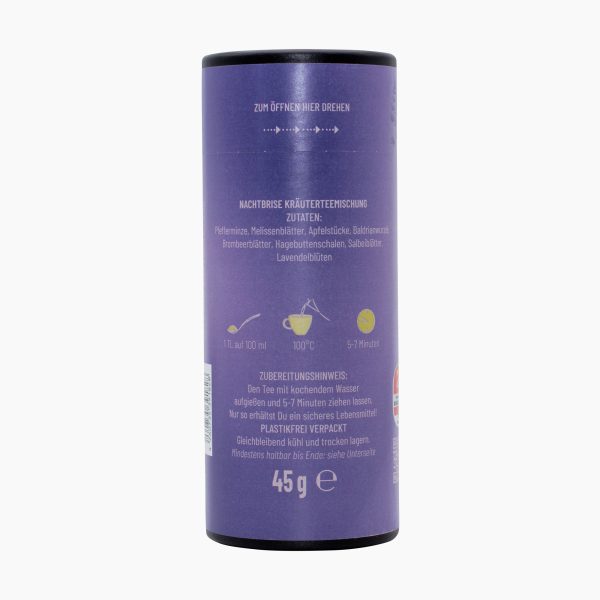 Acht Botaniker Kräutertee Nachtbrise 45g – Bild 3